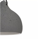 LED Lampa wisząca SUSAN 22cm E27 szara ceramiczna metal