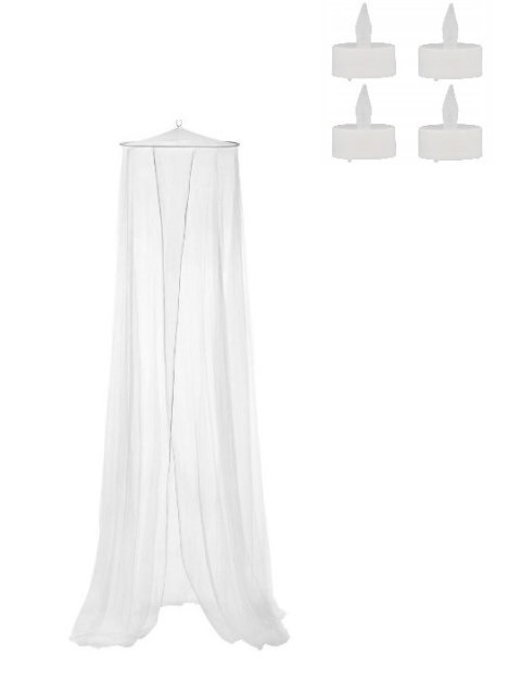 Moskitiera łóżko dziecka 220cm zakres 850cm Tealight4  