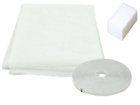 Moskitiera siatka okno komary owady 1,3x1,5m gąbka Magic  