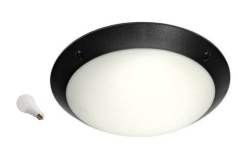 LED Lampa plafon zewnętrzny łazienki BLACK ring IP66  