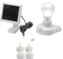 Lampa lampka oświetlenie słoneczne LED plus tealight