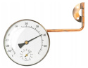 Mosiężny zaokienny obracany termometr wilgotnościomierz