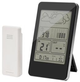 Stacja pogody termometr higrometr zegar ciśnienie 60m