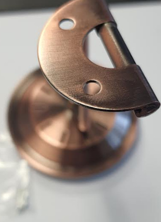 Termometr wilgotnościomierzem mosiądz zaokienny obracany  