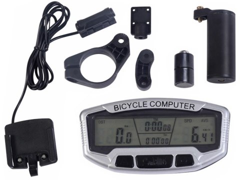 Licznik rowerowy wodoodporny LCD 28 funkcji rower