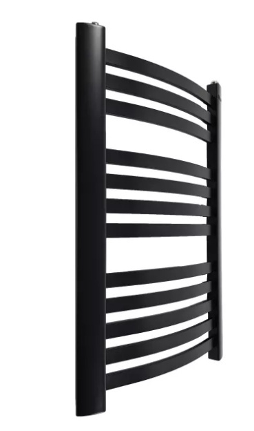 Grzejnik łazienkowy HALFA2 czarny łuk 75x48cm CO