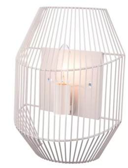 LED Lampa kinkiet Hera E14 biała ścienna dyskretna biel