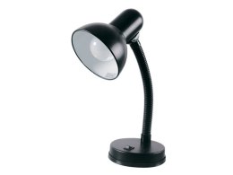 Lampka biurkowa czarna E27 elastyczna stołowa metalowa szkolna