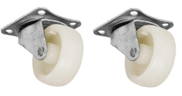 KOŁA nylon meblowe 30mm 15kg galwanizowane 4szt obrotowe