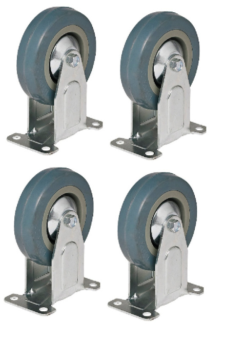 Koła jezdne stałe śr.100mm 50kg guma 4szt