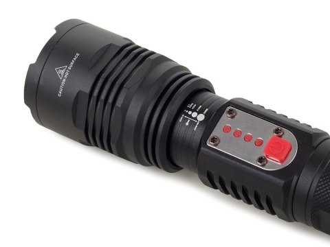 Nowoczesna latarka militarną z funkcjami Power Bank