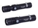 MOCNA Latarka taktyczna LED cree zoom XM-L T6 AKU ALU