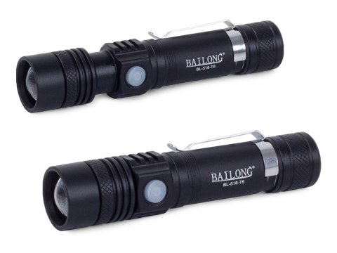 MOCNA Latarka taktyczna LED cree zoom XM-L T6 AKU ALU