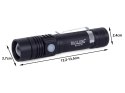MOCNA Latarka taktyczna LED cree zoom XM-L T6 AKU ALU