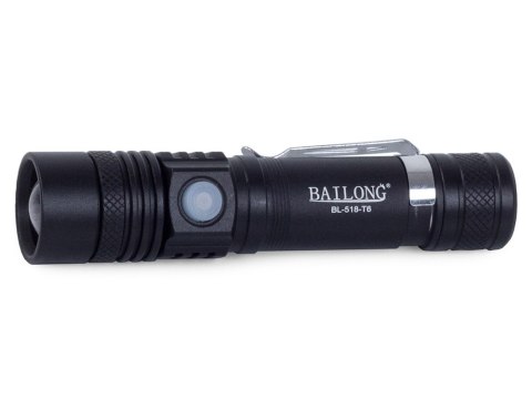 MOCNA Latarka taktyczna LED cree zoom XM-L T6 AKU ALU