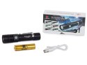 MOCNA Latarka taktyczna LED cree zoom XM-L T6 AKU ALU