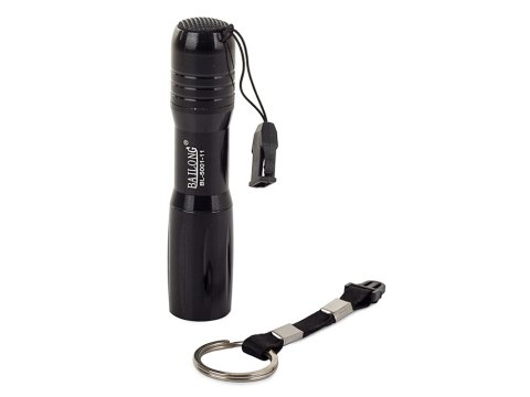 MOCNA Latarka mini dioda LED brelok na baterie ALU