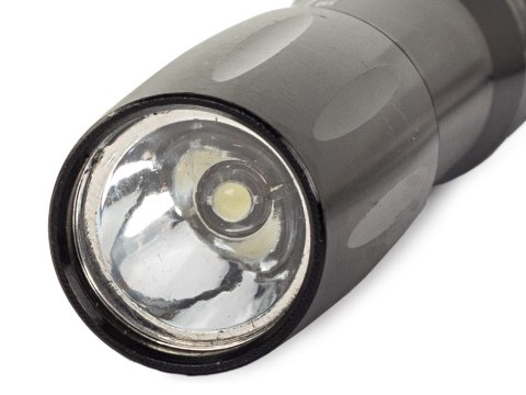 MOCNA Latarka mini dioda LED brelok na baterie ALU