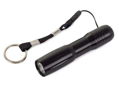 MOCNA Latarka mini dioda LED brelok na baterie ALU