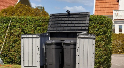 Skrzynia ogrodowa BAX 130 X 110 X 74CM zamykana KLUCZ