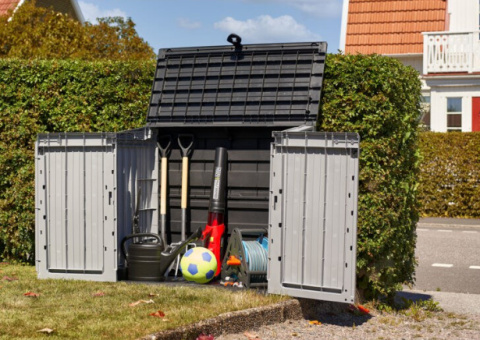 Skrzynia ogrodowa BAX 130 X 110 X 74CM zamykana KLUCZ