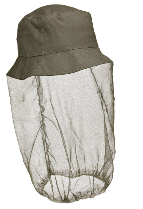 Kapelusz moskitiera w jendnym ciemnozielony ryby polowanie