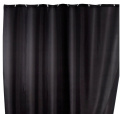 Zasłona prysznicowa CZARNA 180x200 cm poliester czarna