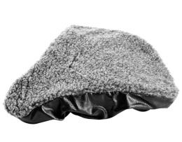 Pokrowiec futerko Siodełko rowerowe gumką szary