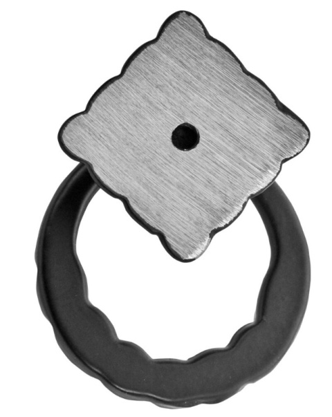 Uchwyt okrągły czarny żelazo postarzane szuflady szafki