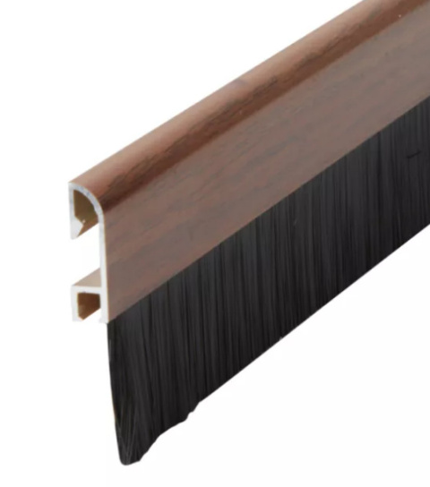 Listwa uszczelniająca FOXI ALU WOOD 1m drzwi szczotka 45mm