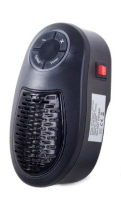 Termowentylator 400W podróż mały lekki czarny