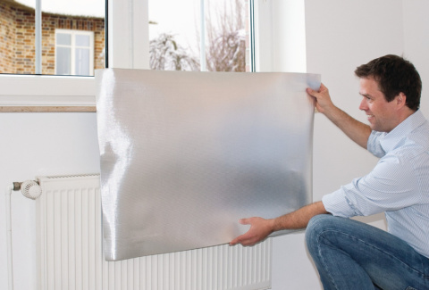 0,5m 50cm Ekran zagrzejnikowa pianka 3mm ALU połysk refleksyjna