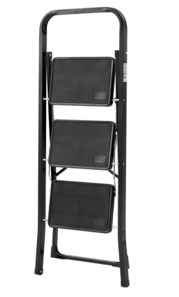 Składany Podest roboczy trójstopniowy 150kg stal WYTRZYMAŁY