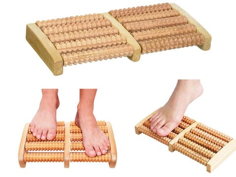 Masażer stópy drewniany roller 2x5 pomasujemy stopki ?