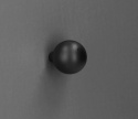 Gałka meblowa BLACK kulka 2,4cm szafki szuflady czarny