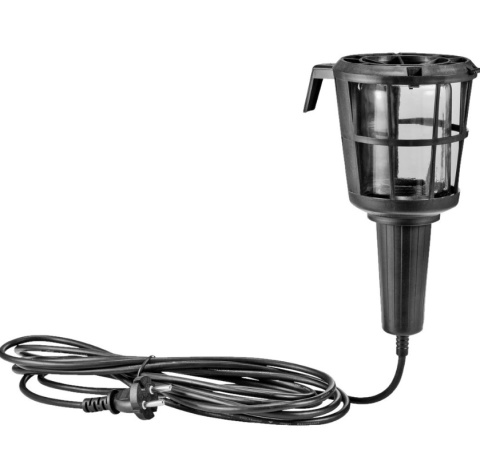 Lampka Warsztatowa 5m guma szklany bezpieczny klosz