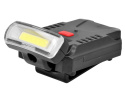 Lampka LED na daszek czapki AKU regulacja kąta USB