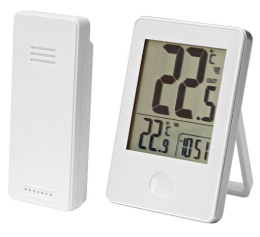 Termometr bezprzewodowy zasięg 60m pomiar temperatury biały