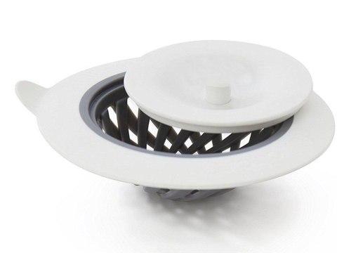 Silikonowe sitko do zlewu zielone szare odporne na wysokie temperatury