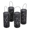 Nowoczesne lampy solarne w formie latarenek do ogrodu - 4 sztuki