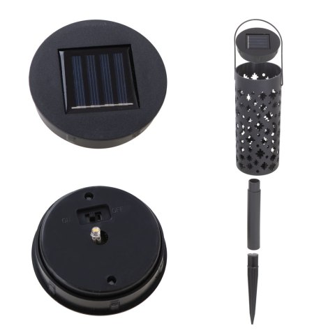 Nowoczesne lampy solarne w formie latarenek do ogrodu - 4 sztuki
