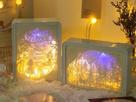 Lampa nocna 3D RGB LED z pilotem dotykowym - idealna do pokoju dziecięcego