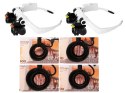 Lupa okulary zegarmistrzowskie naprawa 25x 20x LED wysoka