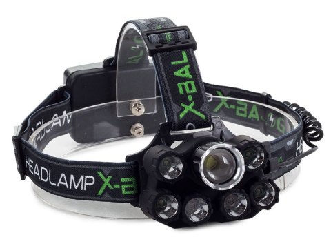 Latarka czołówka UV LED MOC 400m AKU wojsko USB ALU lotnicze