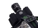 Latarka czołówka UV LED MOC 400m AKU wojsko USB ALU lotnicze