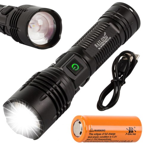 Latarka taktyczna - ZOOM LED 600m, wytrzymała i wszechstronna