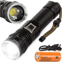 Latarka LED o dużym zasięgu 1000m - idealna na każdą okazję!