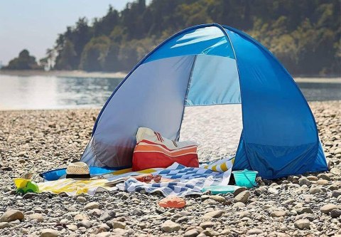 Nowoczesny namiot plażowy z funkcją szybkiego rozkładania i ochroną UV