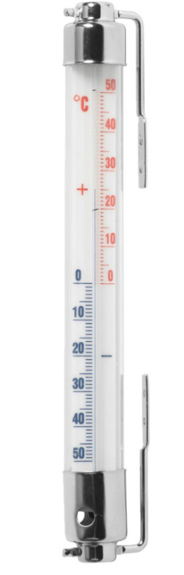 Termometr okno ALES -50 do +50 20cm XL metal tworzywo