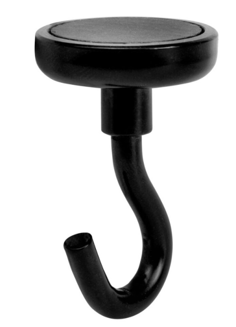 Wieszak metalowy czarny MAGNEZ szafek prawniczych lodówka